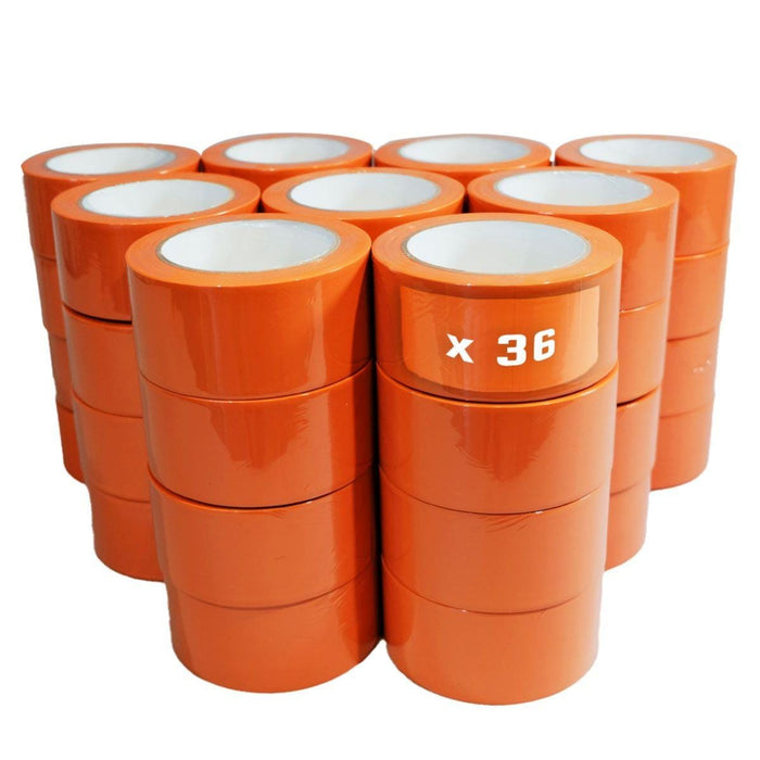 Adhesif pvc orange - carton de 36